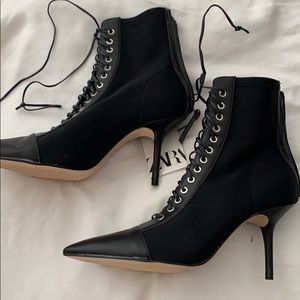 Zara lace up heels